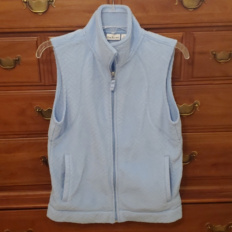 Light Blue Fleece Vest